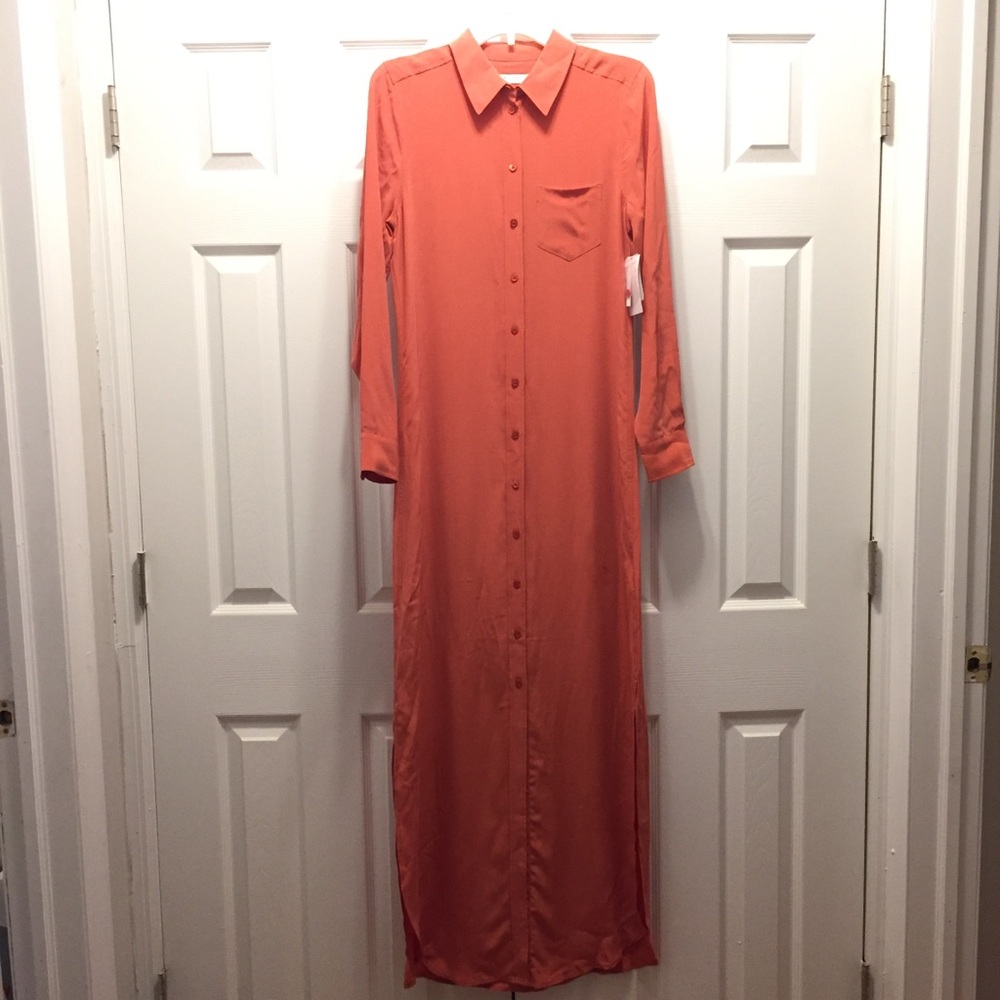NWT 100% silk Equipment maxi dress
